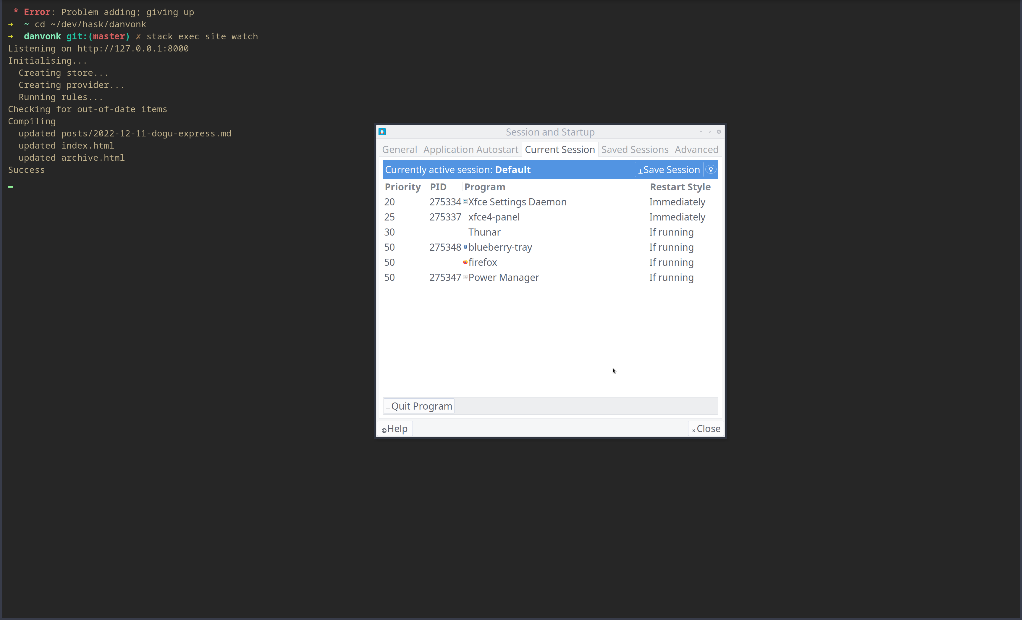 Example of a GUI dialog which I wouldn't bother learning the command-line workflow for.< Appearance dialog in Xfce